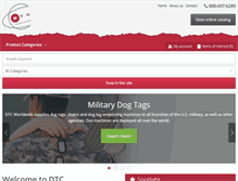 Tablet Screenshot of dtcworldwide.com